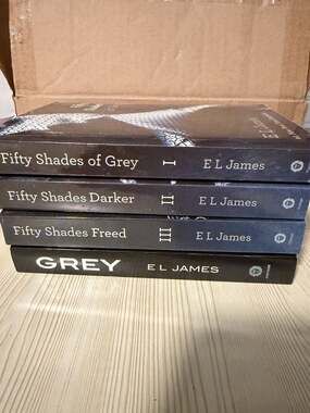 Fifty Shades Trilogy and Grey 4-Book Set by E.L. James Paperback